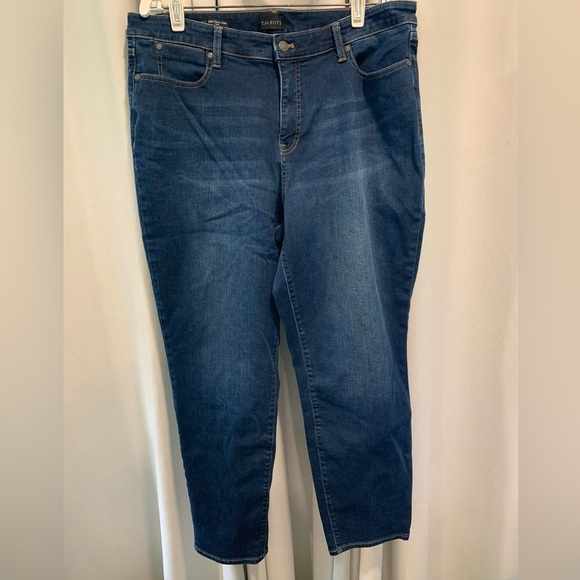 Talbots Women’s Slim Ankle Jean,  93% Cotton, Zip Fly w/Metal Button; Size 16 - Picture 1 of 7